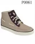 polo ralph lauren oiled suede high top boat chaussures in lt p0061 brun